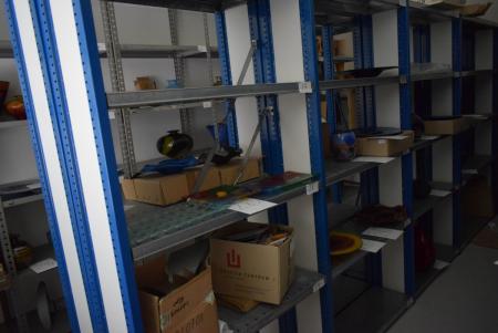 Double steel shelving 8 subjects, height: 2 m Length: 4 m