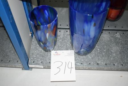 2 vases 40x20 cm, 30x15 cm