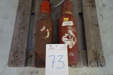 2 pcs. 5 kg gas cylinders, without content (property bottles)