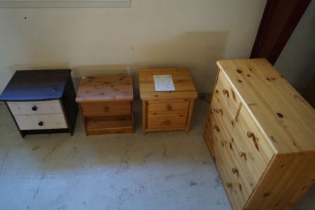 4 pcs. chests of drawers