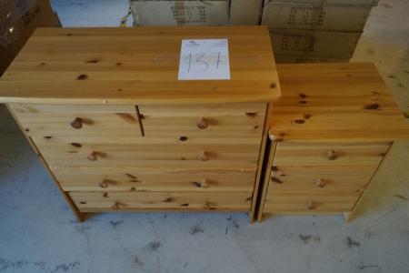 2 pcs. chests of drawers
