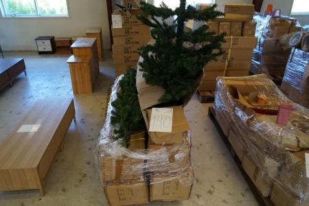 5 ks. kunstig juletræer, H 240 cm