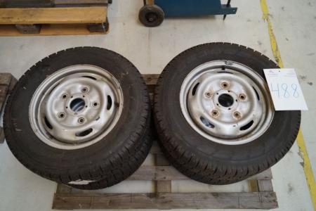 4 pcs. winter tires on rims for Ford Transit, 195 / 70-15, 10 / 102R1