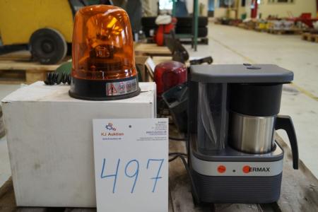 24V kaffemaskine, mrk. Ermax + 1 stk. rotorblink. Fabriksnyt