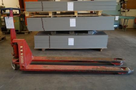 Low lifter, long model, 2500 kg. Defective rod to the lifting wheels