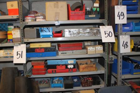 Contents 1 subjects steel bookcase file + O-rings + poles + gear clamps etc.