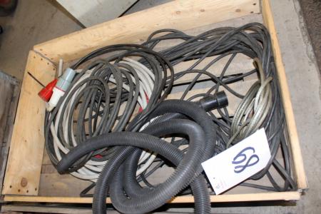 Pallet with 380 V cables, etc.
