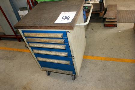 Workshop Trolley, Blika with 6 drawers