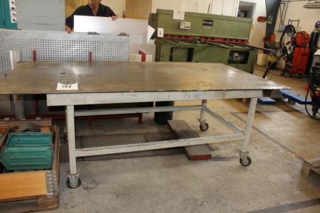 Work in iron with loose iron plate 2500 x 1250 mm