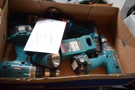 Box with Makita aku machines are not tested.