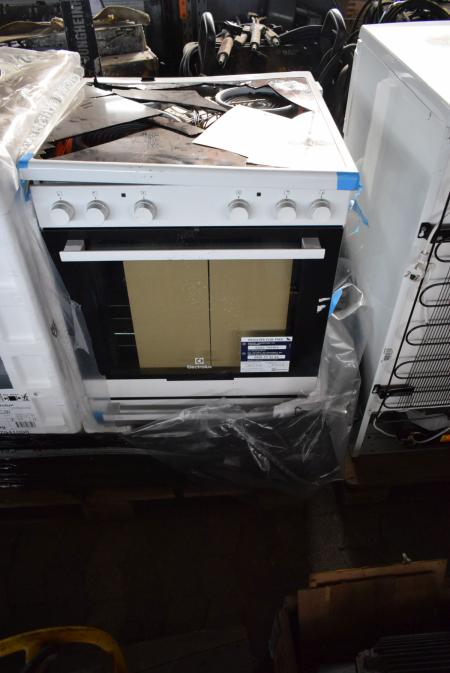 Oven with built-in stove top plate destroyed during transport new.