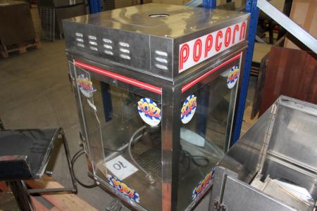 Popcorn Machine with table / cabinet and grease pump not tested
