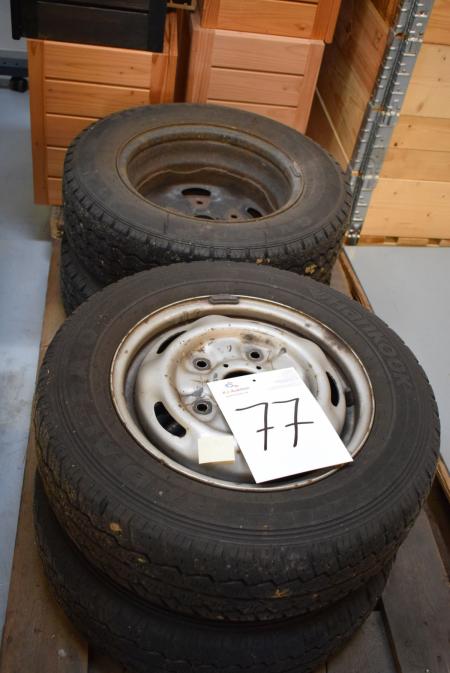 Tires with rims, 195/70 R 15 2 pcs cu3000 195 / R15C