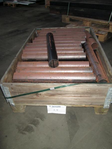 Metal pipe ø 76.1 x 2.9 x blanede lengths Excl. Palle and frame total weight with pallet 173kg