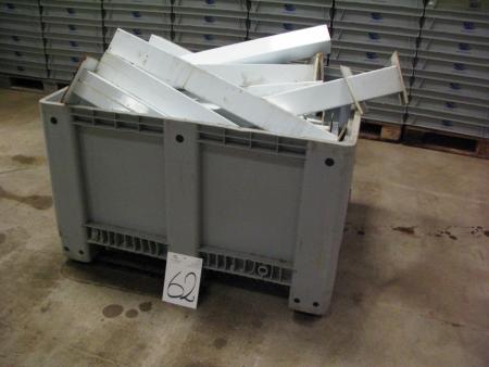 Plastic trays 100x 120 x H 75 cm - incl. Various pipe fittings