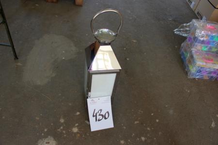 Set of 3 lanterns in stainless steel. Height 55 cm 40 cm 25 cm. New and unused