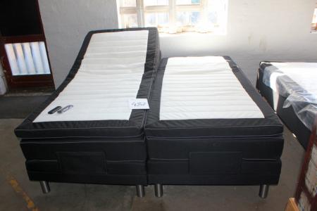 Elevation 180x200 with wireless remotes. Zone Pocket springs and extra heavy frame with springs. Upholstered furniture fabric and elastic fabric in the middle for super comfort. 2 powerful engines with 4500nm each. Green Plug energy saving. Top mattresses