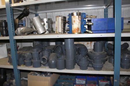 Contents 3 subjects steel bookcase various Geberit Gaskets etc.