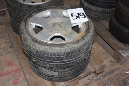 2 Tires m / alloy wheels "Opel" 5 holes, 235/45 R17