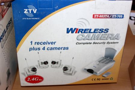 2 Stk. Videoüberwachung T4 ZT-803, 1 und 4 Kamera reciver