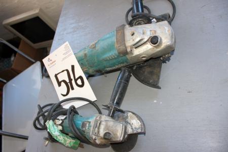 2 pcs. Makita angle grinder, condition unknown