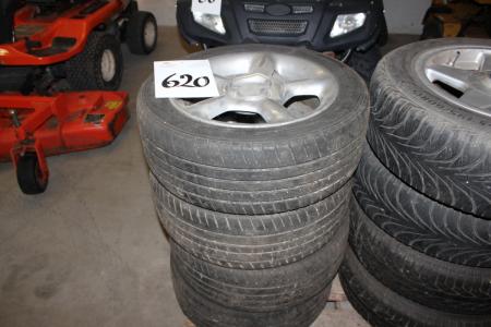 4 dæk med Alu fælge 195/55 R15 - 4 hul