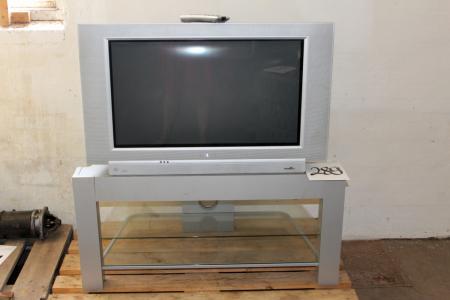 TV, Phillips with remote control and TV table