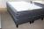 Comfort continental bed 140X200. 2 under beds, Centre Madras zone with pocket springs. Top mattress with 40 mm profiled foam. Furniture fabric on the sides and elastic fabric in the middle. Ben included. New and ubrug