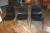 4 Stk. Stühle, ETC Bolia.com Entwurf Roberto Foshica Rauch / grau Kunststoff
