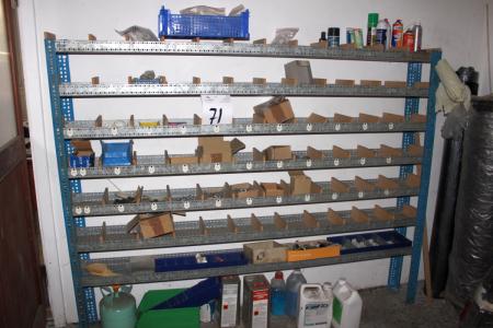 Steel Shelving System with Content