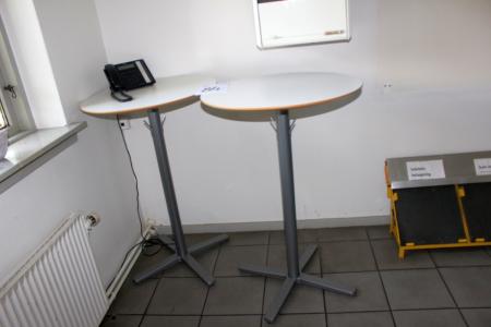 2 high cafe tables