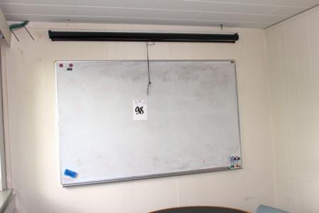 Whiteboard + display screen
