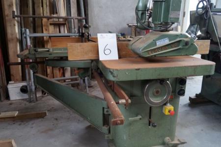 Moulder feeder + carriage with sliding table