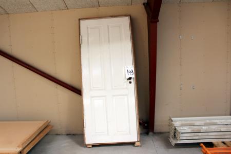 Tür mit Rahmen. Rahmenmaße 93,5 x 2,20 cm