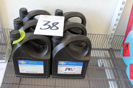 6 x 5 liters kædesavsolie Ecotac