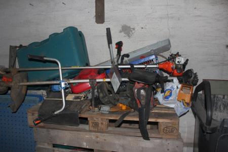Large batch of parts with various spare parts machines etc.