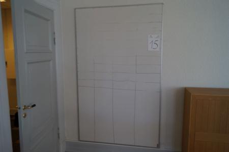 Whiteboard, L 122 x H 200 cm