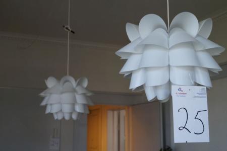 2 pcs. ceiling lights. Dismantled by the buyer