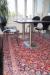 1 piece. canteen table, B 193 x L 300 cm, 4 molded chairs in wood, Oriental rug, B 193 x 300 cm, 1 skt. Trolley, B 40 x L 80 cm + 1. green plant in pot