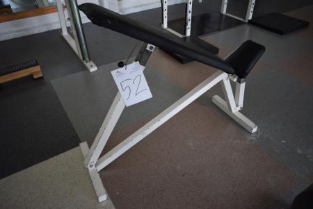 Adjustable training bench, 115cm long