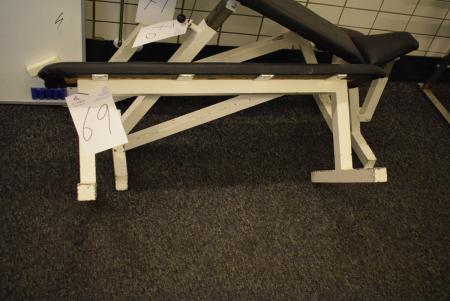 Flat weight bench, not adjustable, 125cm.