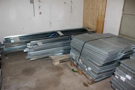 Large Lot steel shelving rack size 100 x 40 cm