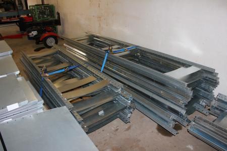 Large Lot steel shelving rack size 100 x 60 cm