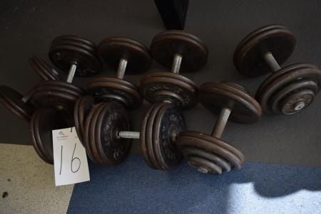 Hand weights, 4 sets