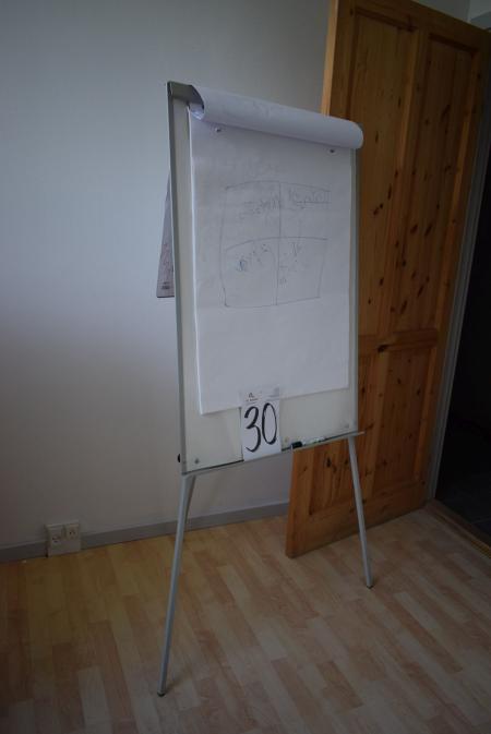 Whiteboard with legs, 100x70cm