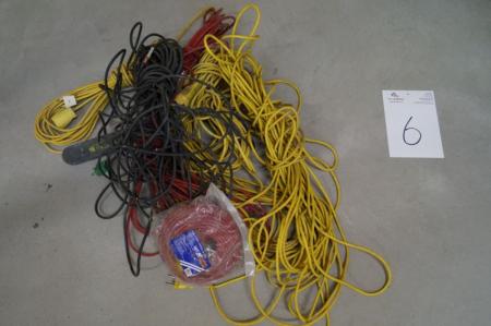 Screw clamps, ca. 24 pcs. The most marked. Irwing + div. Cables on the floor.