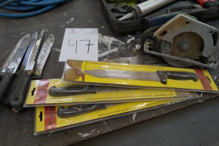 Insulation Knives + hand circular saw