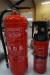 2 pcs. Fire extinguisher, 2 kg + 6 kg