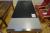 Spisebord, sort eg, B 100 x -L 200  cm + udtræksplade i grå, L 45 cm