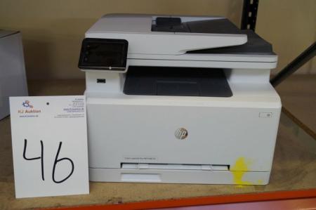 1 piece. Multi Laser Printer, mrk. HP Colour Laser Jet Pro MFP M277n. missing toner